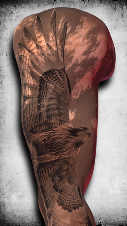 Furia del Cielo  – Eagle Tattoo Stencil