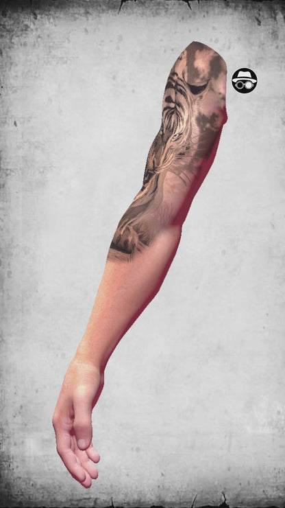 Rugido Feroz – Tiger Tattoo Stencil